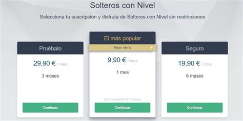 solteros con nivel gratis|solteros precio.